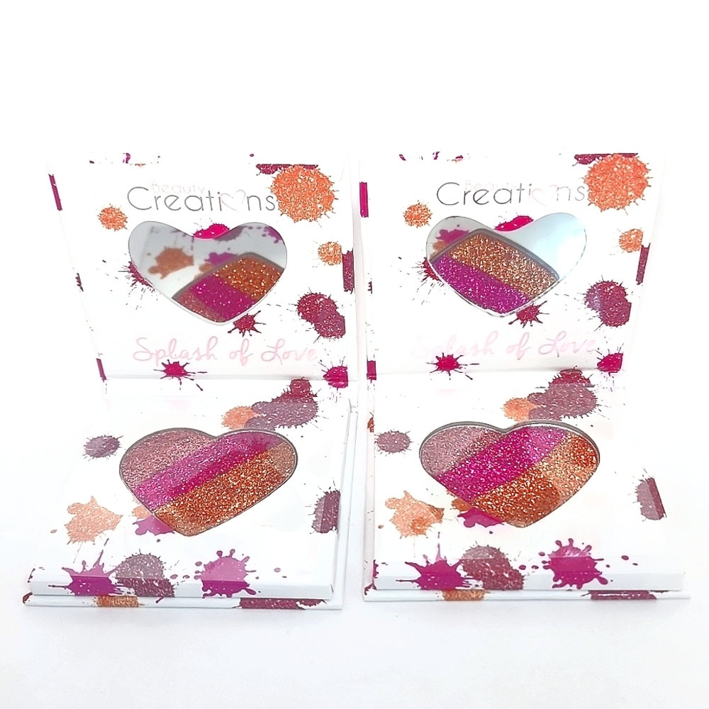Beauty Creations Splash Of Love Jeart Shape Pressed Powder Pallet